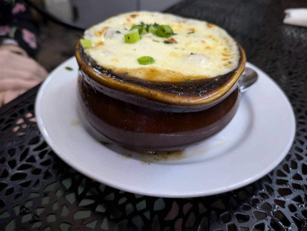 The Breezeway Restaurant & Bar Sanford, FL french onion soup
