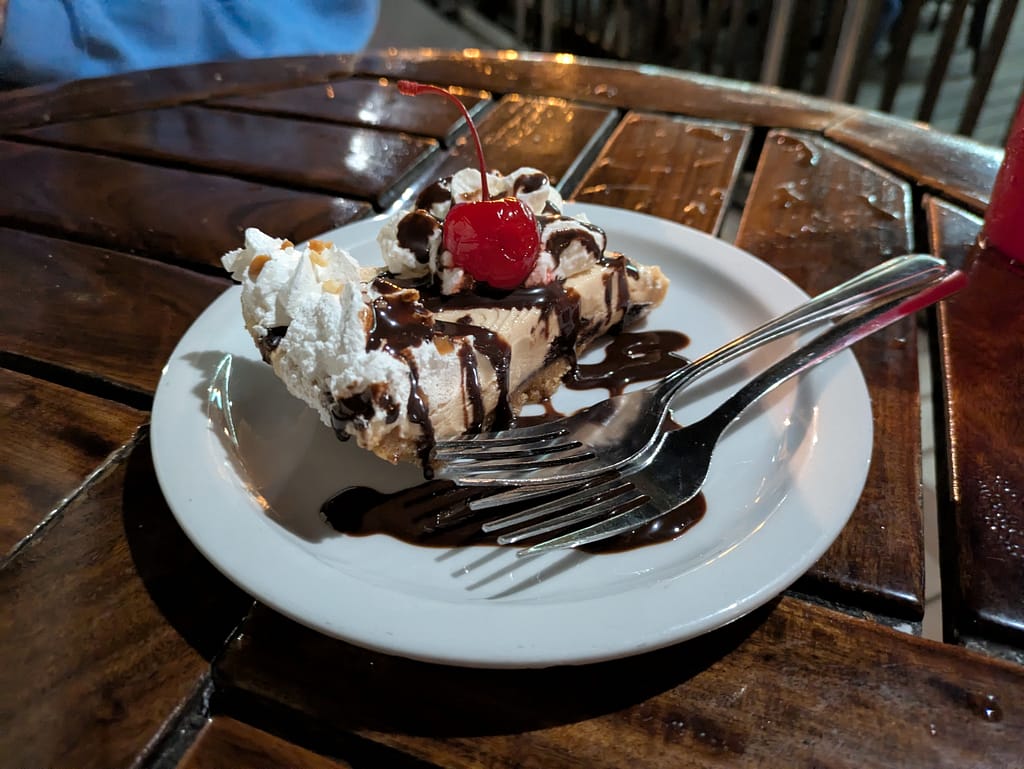 Grills Seafood Deck & Tiki Bar peanut butter pie
