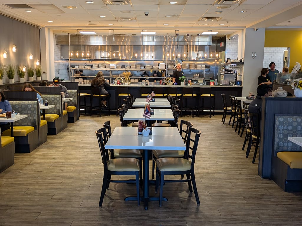 Interior of the restaurant
