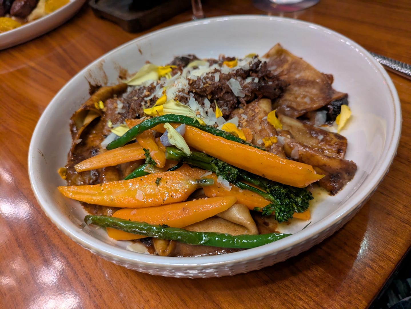 Beef Short Rib Pappardelle plate