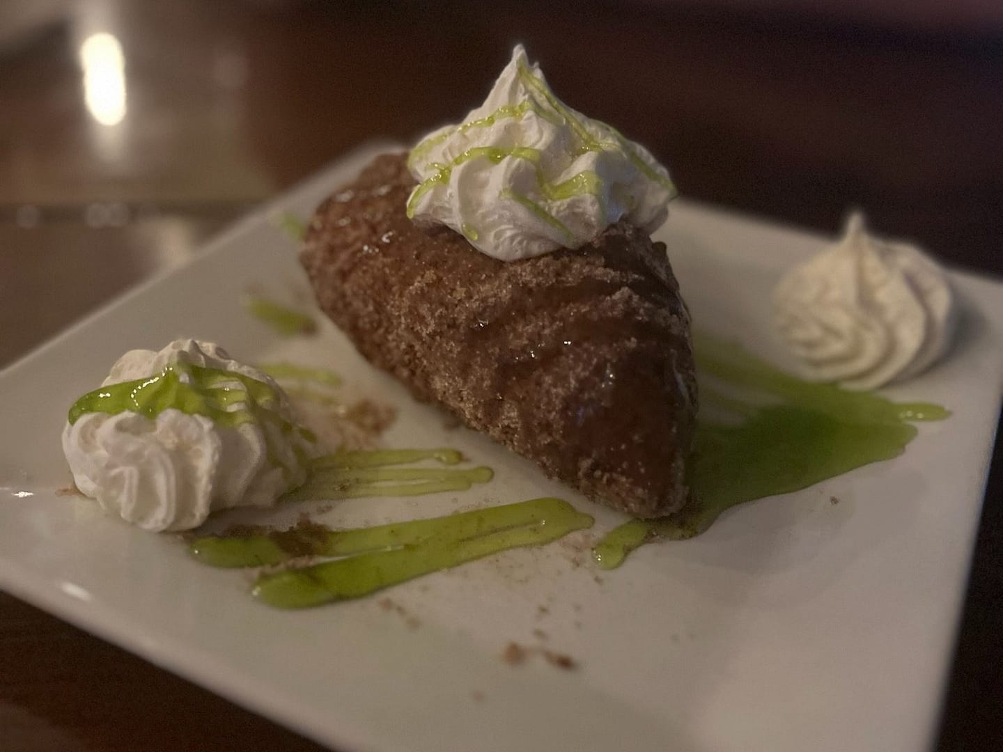 The Island Fish Company famous fried Key Lime Pie