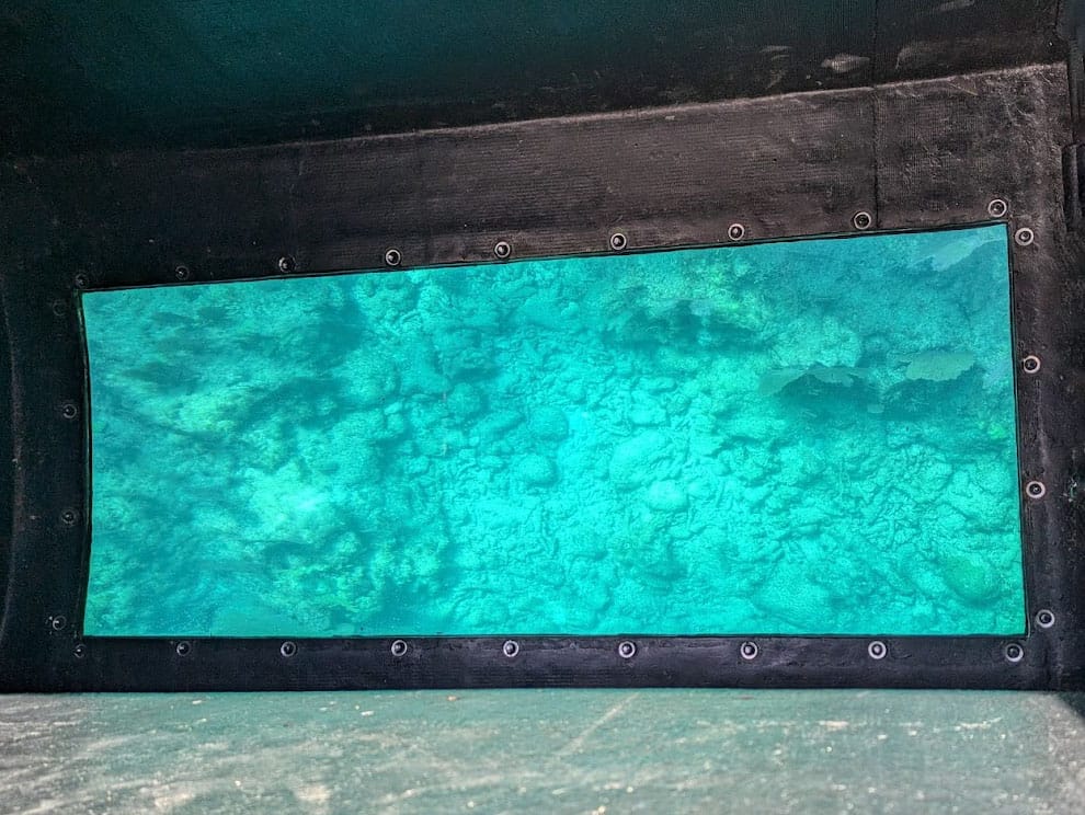 View of the glass bottom boats at John Pennekamp Coral Reef State Park